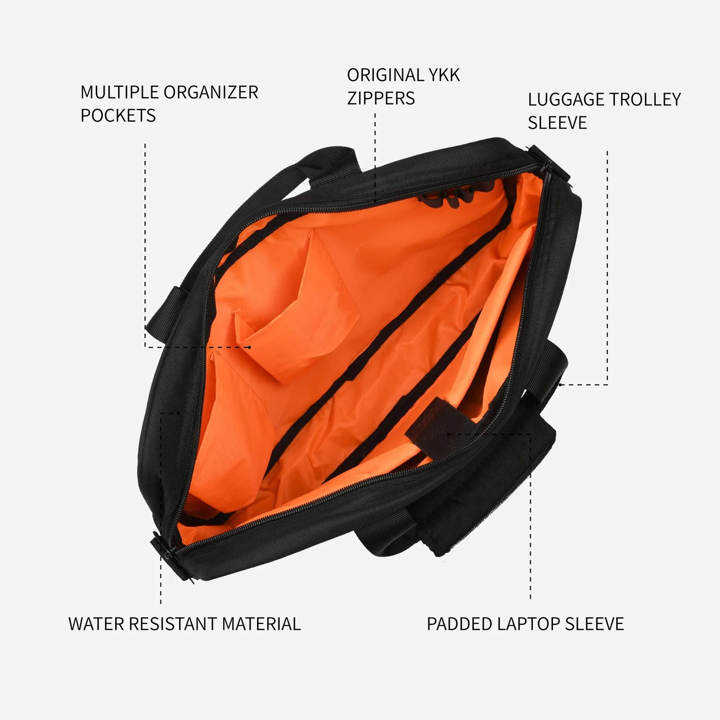 Executive Messenger Laptop Bag – Black