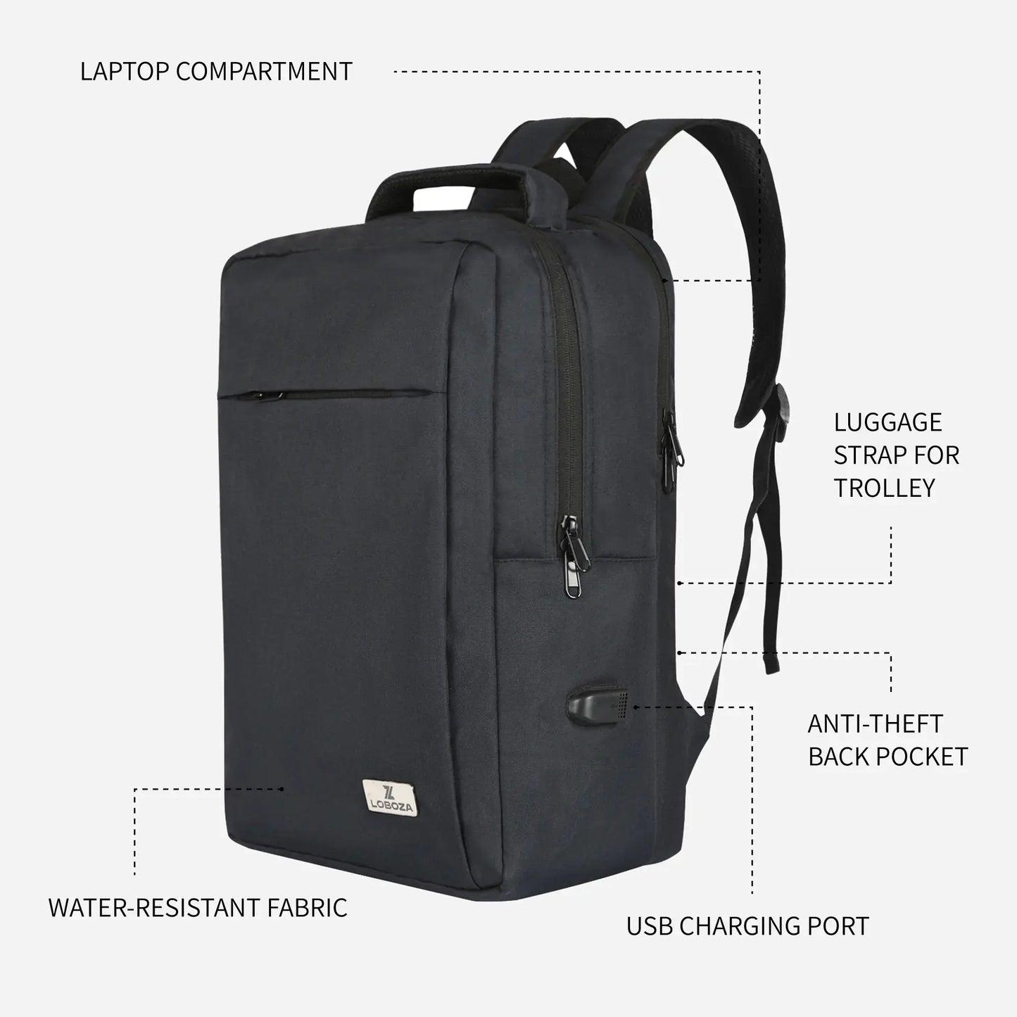 Loboza Safari Pro Backpack - Dark Navy