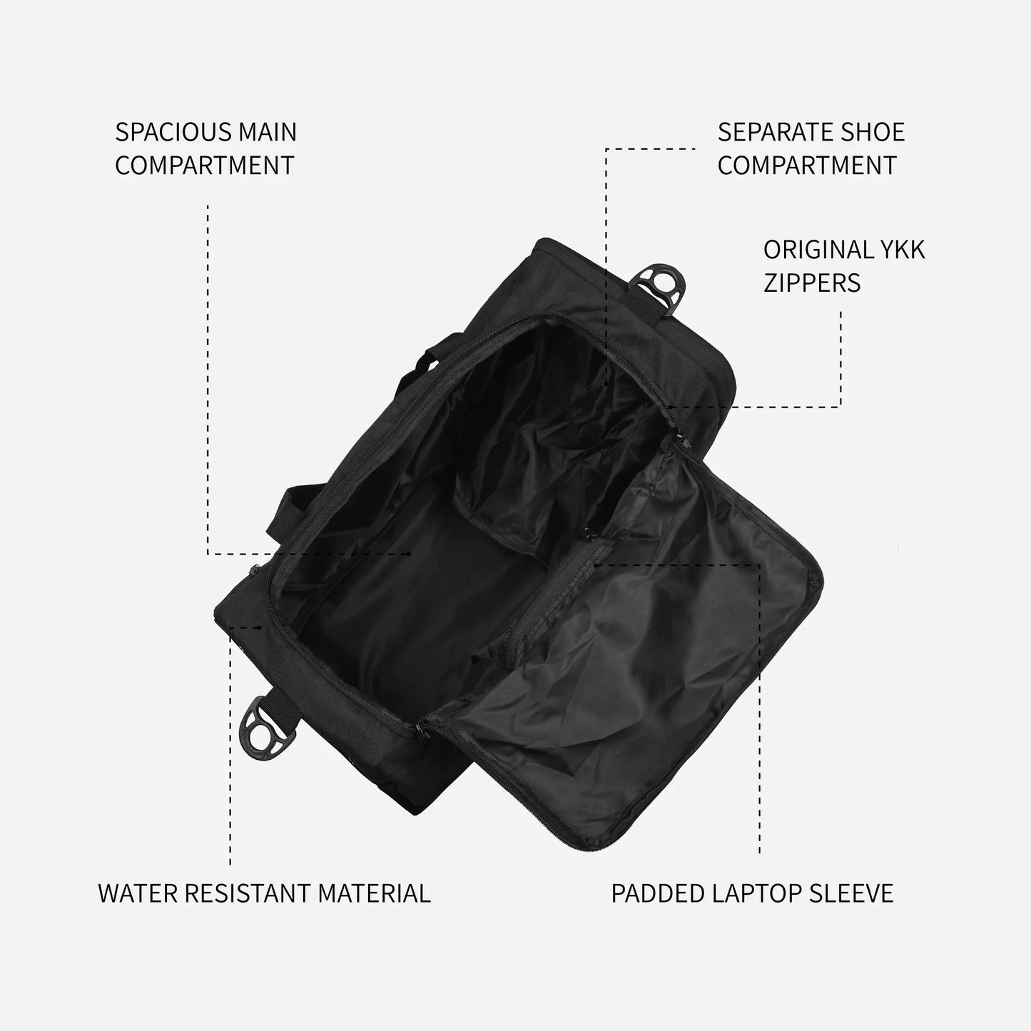 Loboza Gym & Travel Duffle in Black
