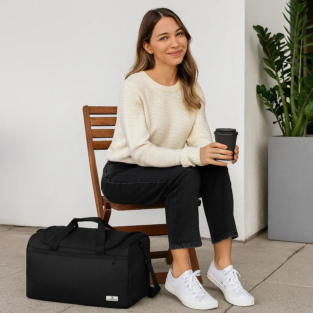 Loboza Gym & Travel Duffle in Black