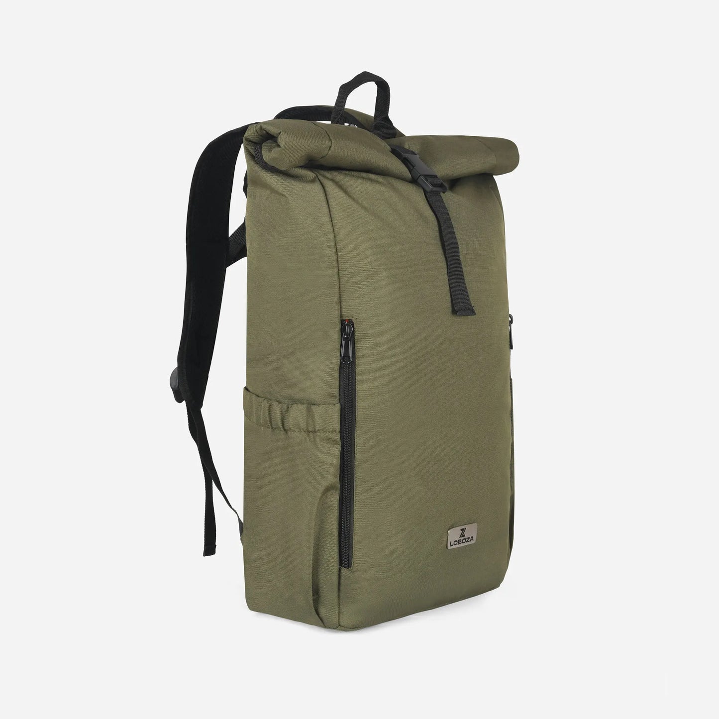 Loboza Explorer Roll-Top Backpack - Olive Green