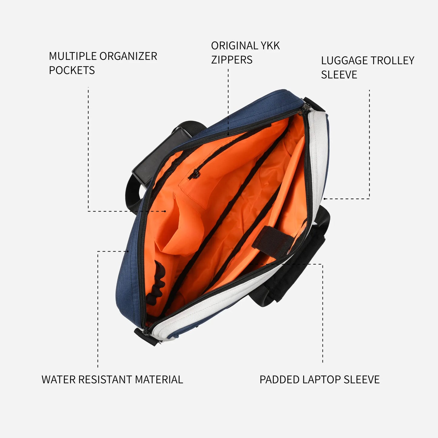 Business Pro Laptop Bag in Dark Navy