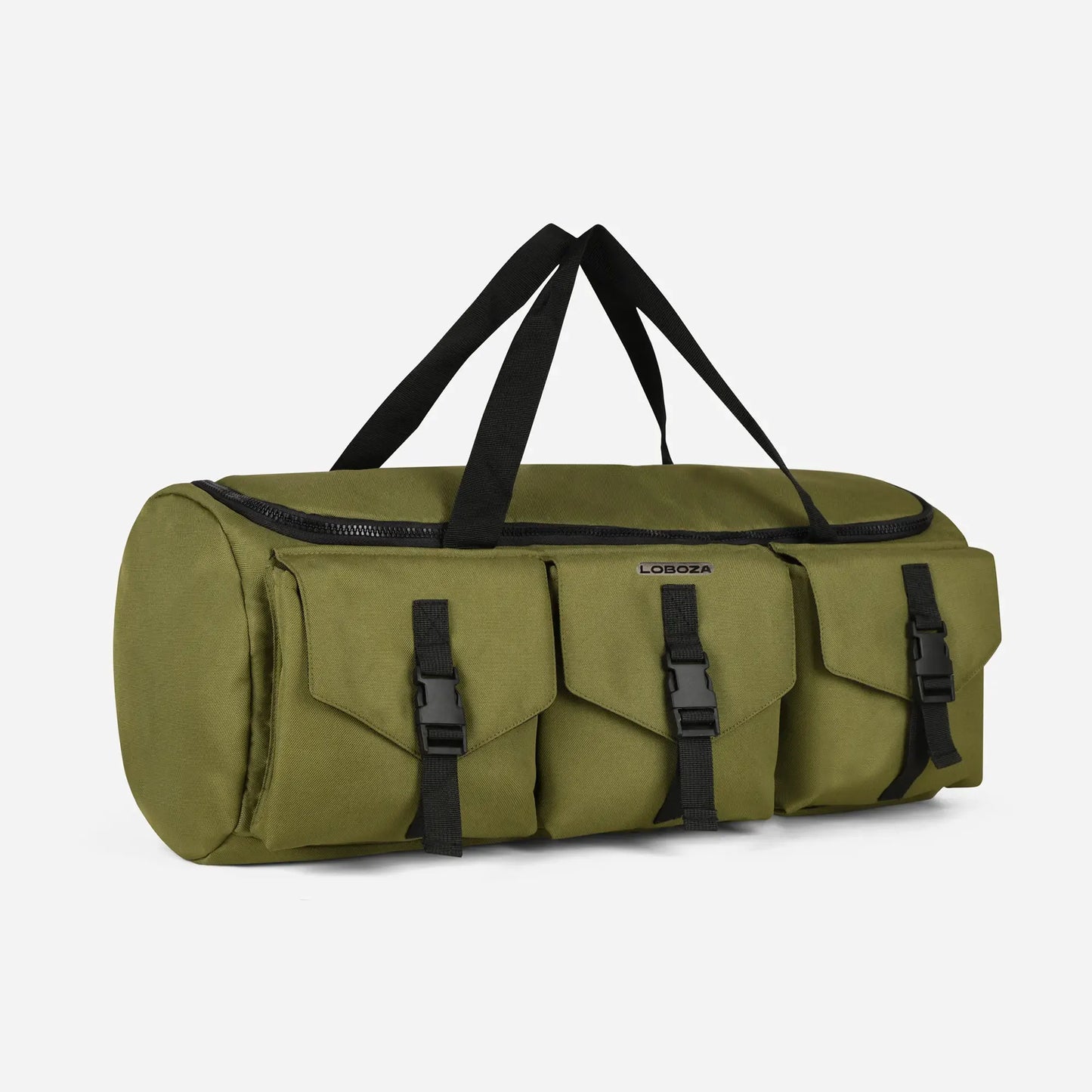 Loboza Sports Duffle in Olive Green