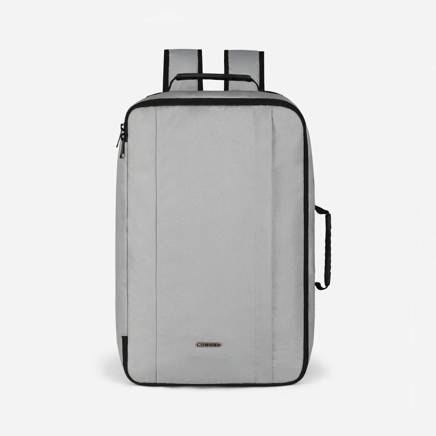 Loboza Dual-Mode Messenger Laptop Backpack- Light Gray
