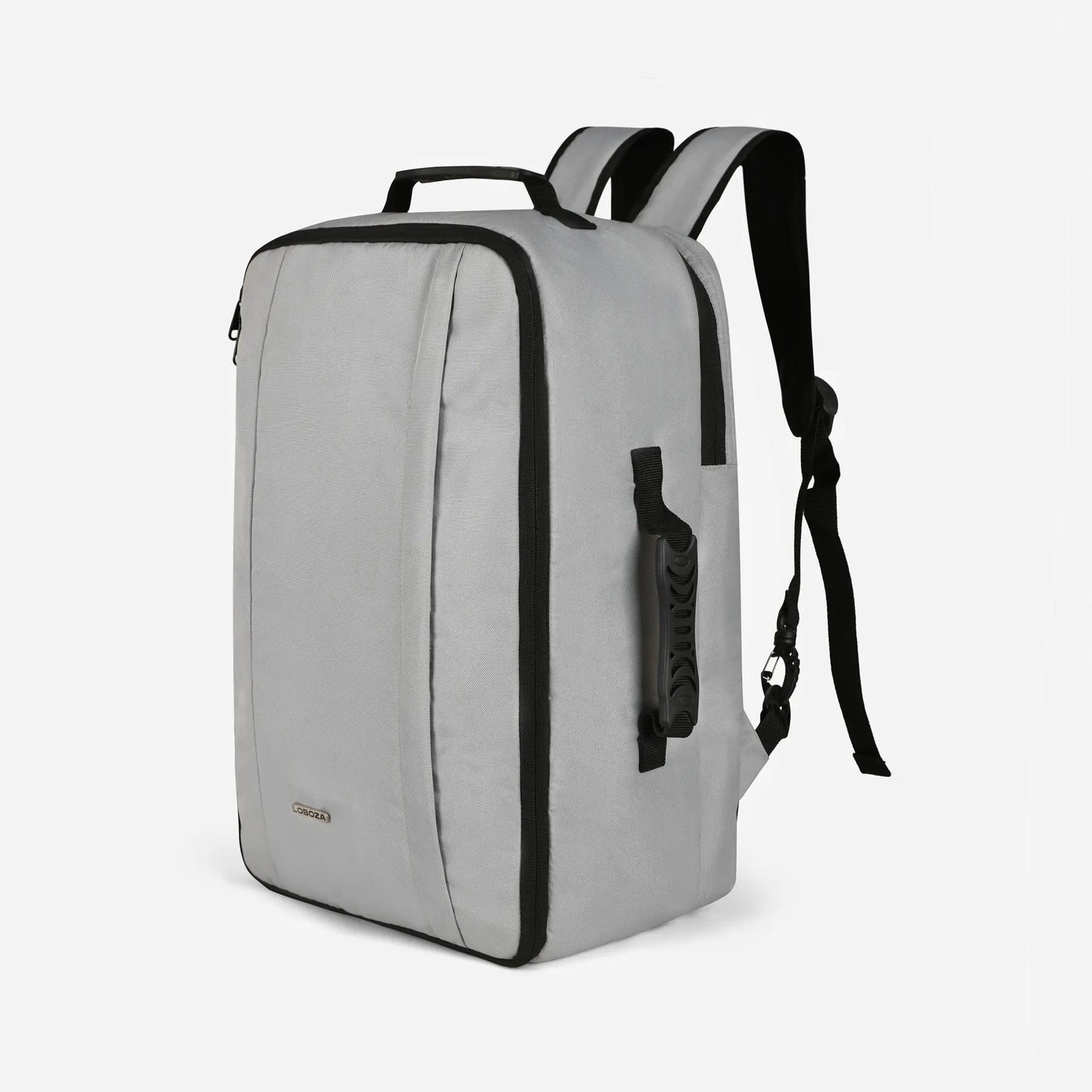 Loboza Dual-Mode Messenger Laptop Backpack- Light Gray