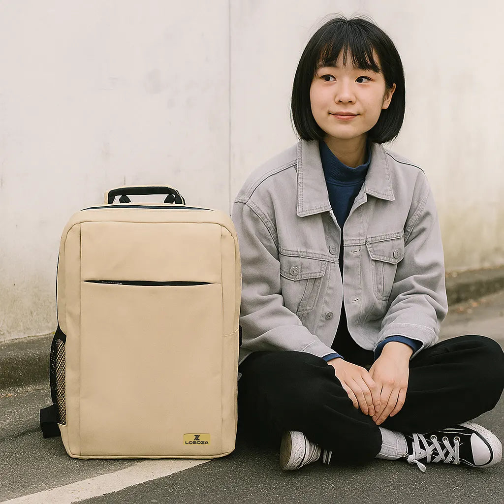 Loboza Safari Pro Backpack - Khaki/Beige