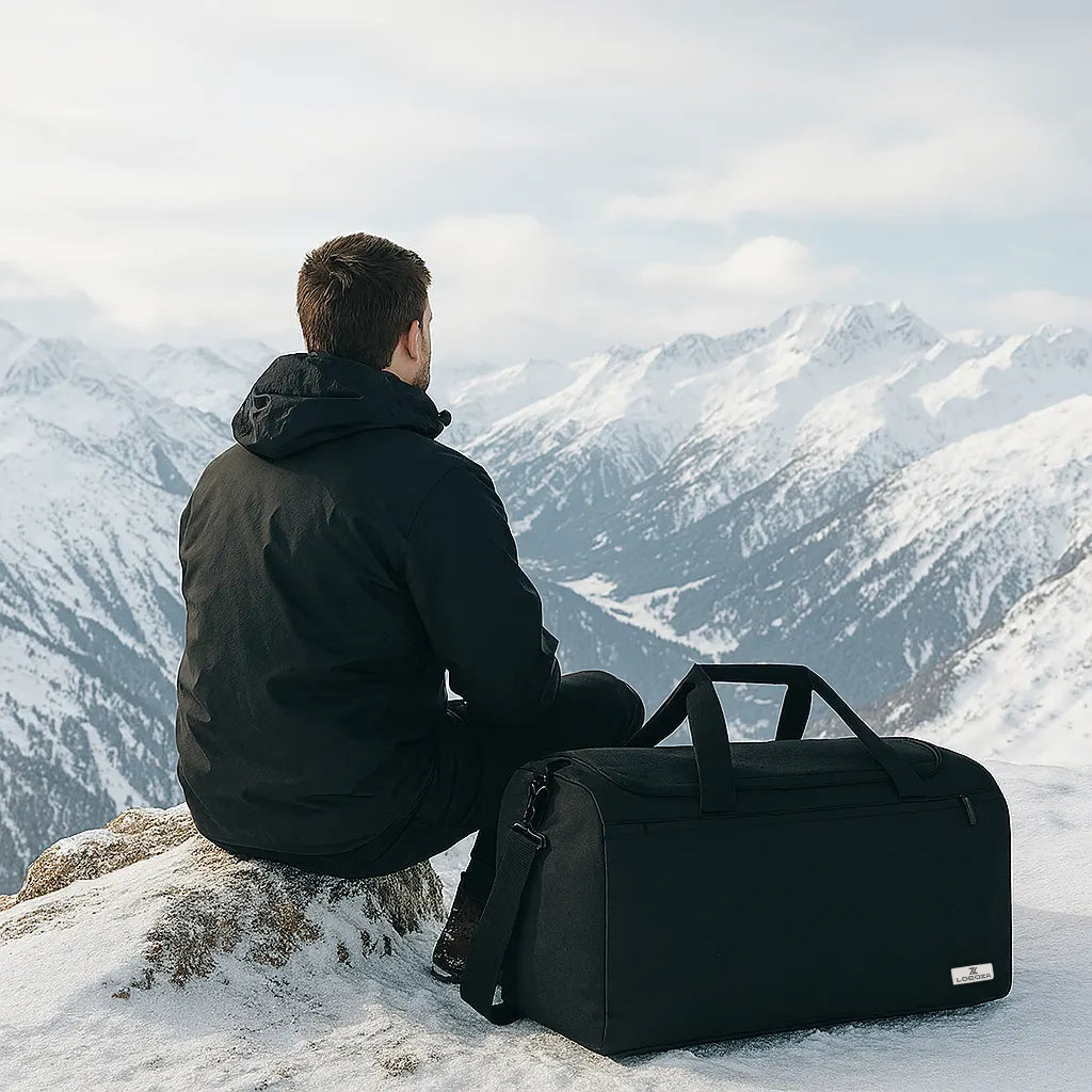 Loboza Gym & Travel Duffle in Black