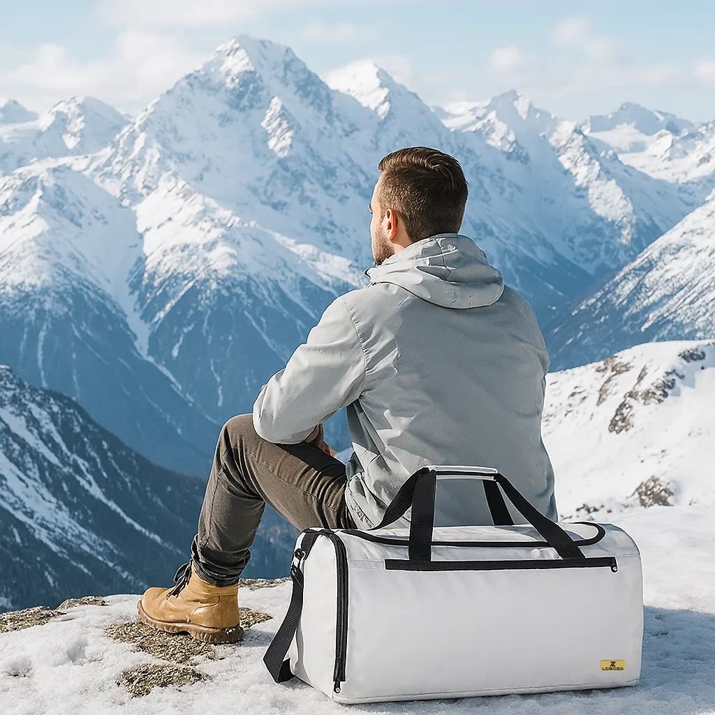 Loboza Gym & Travel Duffle in Light Gray