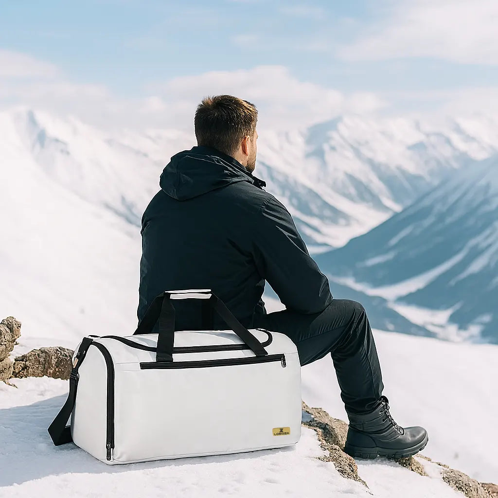 Loboza Gym & Travel Duffle in Light Gray