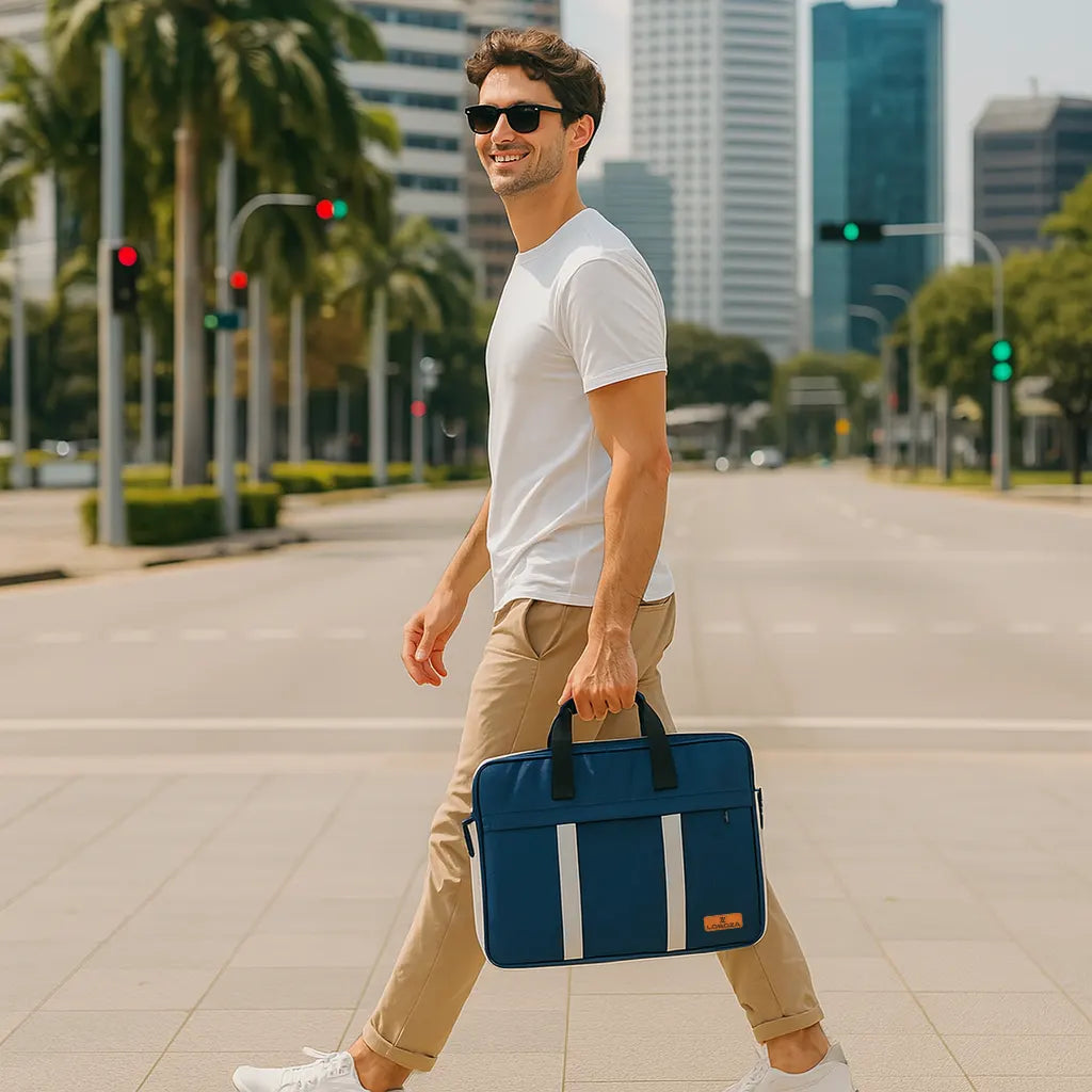 Business Pro Laptop Bag in Dark Navy