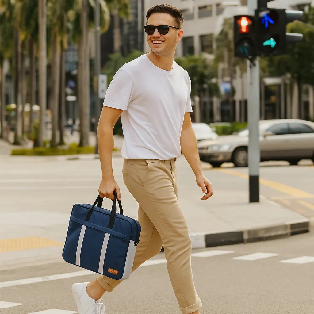 Business Pro Laptop Bag in Dark Navy