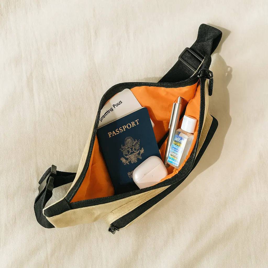 Loboza Safari Crossbody Bag - Beige