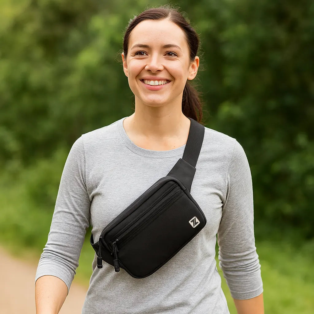 Loboza Safari Crossbody Bag - Black