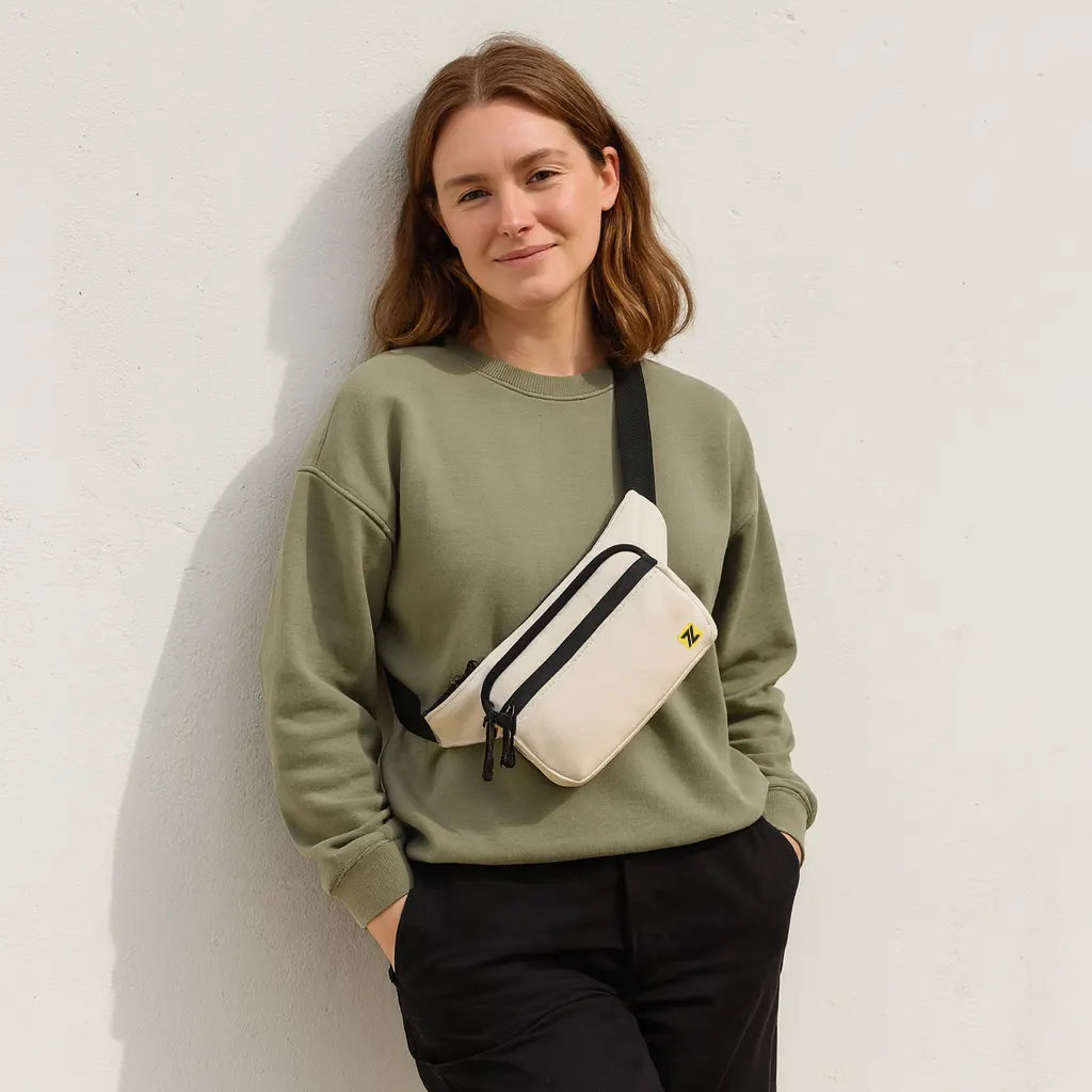 Loboza Safari Crossbody Bag - Light Brown