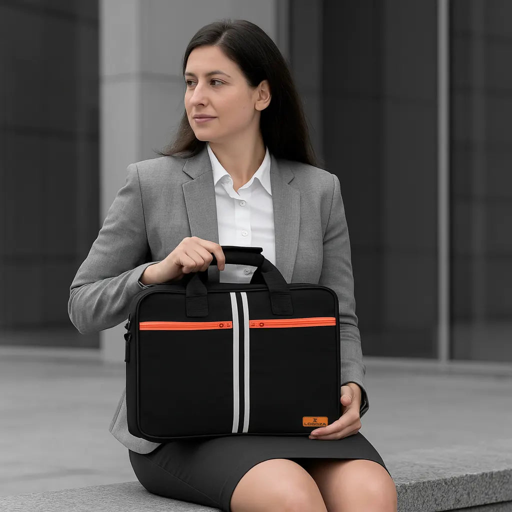 Executive Messenger Laptop Bag – Black