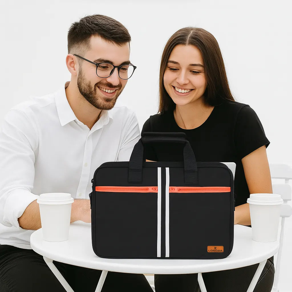 Executive Messenger Laptop Bag – Black