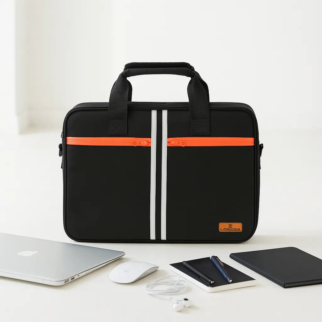 Executive Messenger Laptop Bag – Black