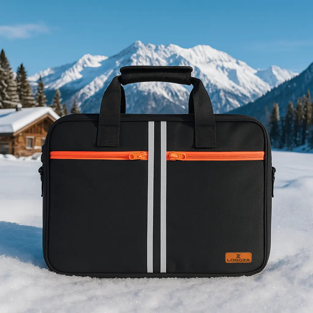 Executive Messenger Laptop Bag – Black