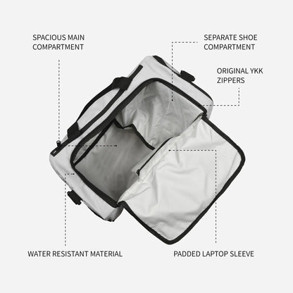 Loboza Gym & Travel Duffle in Light Gray