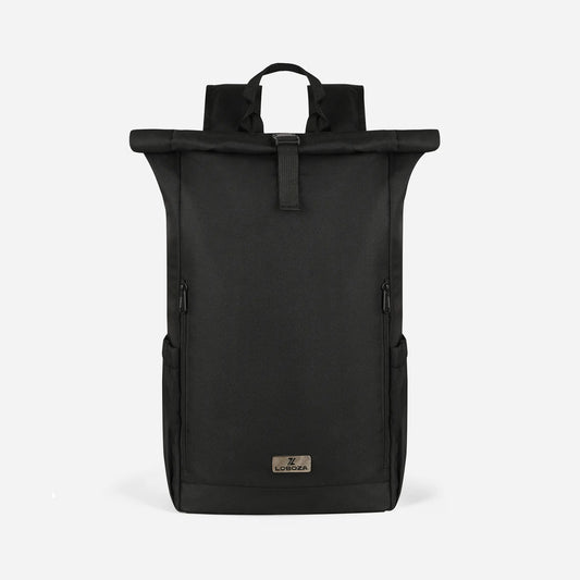 Loboza Explorer Roll-Top Backpack - Black