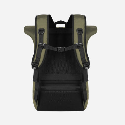 Loboza Explorer Roll-Top Backpack - Olive Green