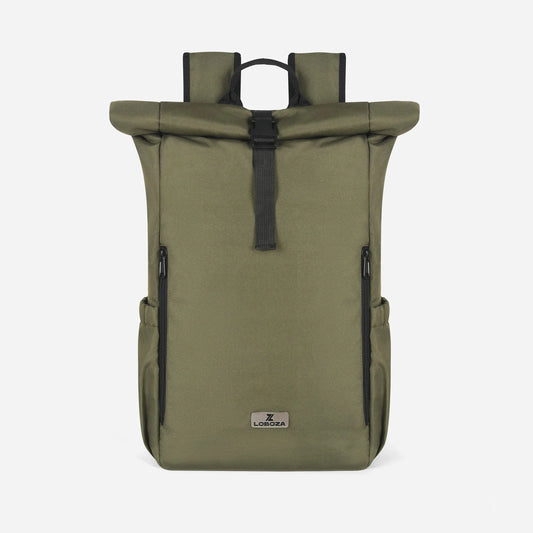 Loboza Explorer Roll-Top Backpack - Olive Green