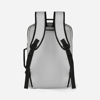 Loboza Dual-Mode Messenger Laptop Backpack- Light Gray