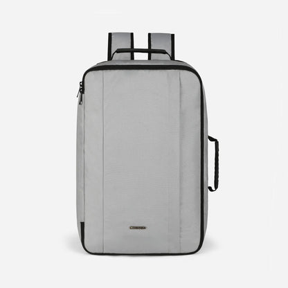 Loboza Dual-Mode Messenger Laptop Backpack- Light Gray