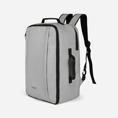 Loboza Dual-Mode Messenger Laptop Backpack- Light Gray