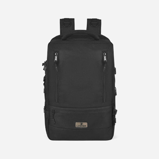 Loboza Nomad Clamshell Travelling Backpack - Black