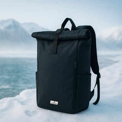 Loboza Explorer Roll-Top Backpack - Dark Navy