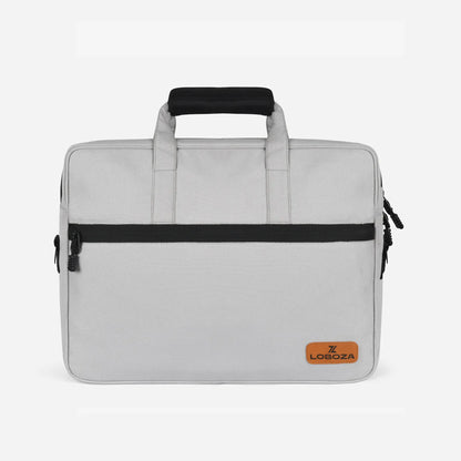 Loboza Laptop Messenger Bag in Light Gray