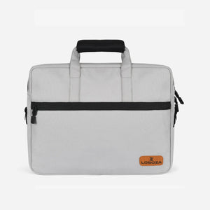 Loboza Laptop Messenger Bag in Light Gray